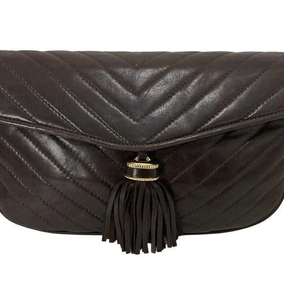 Siso Italy Brown Leather Handbag with Tassel Very soft leather - Picture 11 of 11